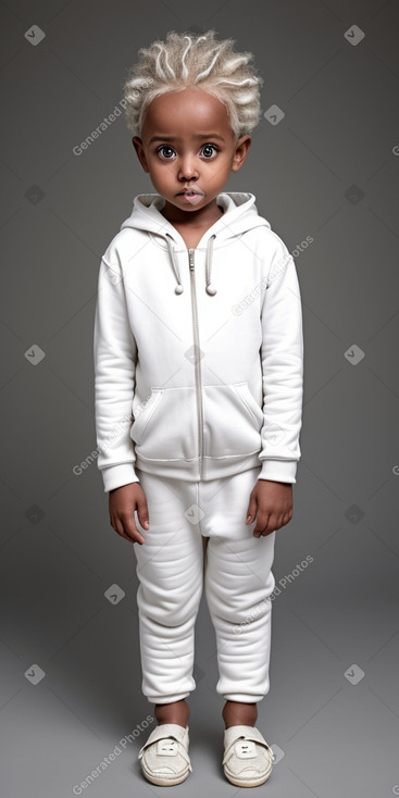 Ethiopian infant boy with  white hair