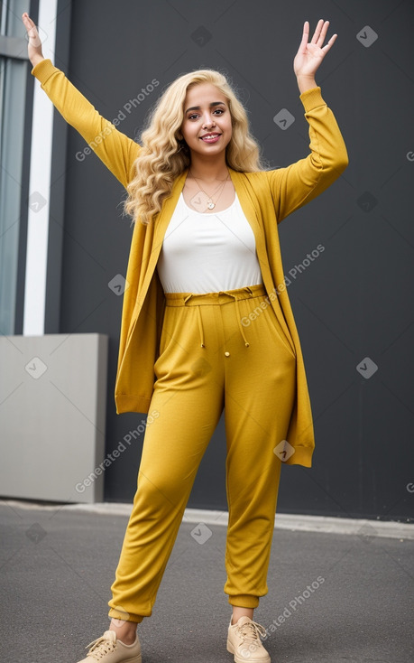 Yemeni adult female with  blonde hair