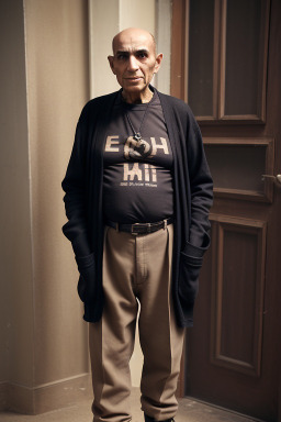 Egyptian elderly male with  brown hair