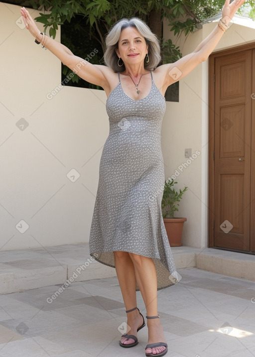 Israeli middle-aged female with  gray hair