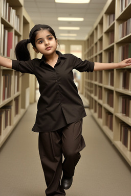 Pakistani infant girl with  black hair