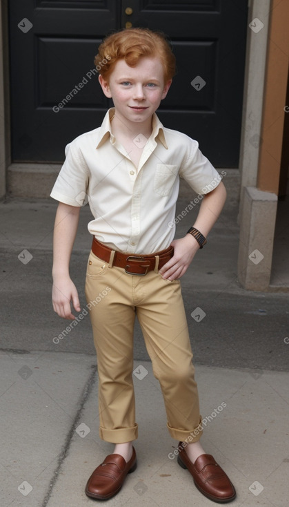 Cuban child boy with  ginger hair