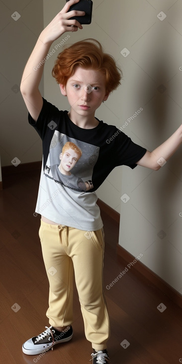 Iranian child boy with  ginger hair