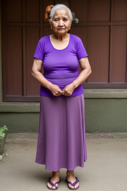 Nepalese elderly female with  ginger hair