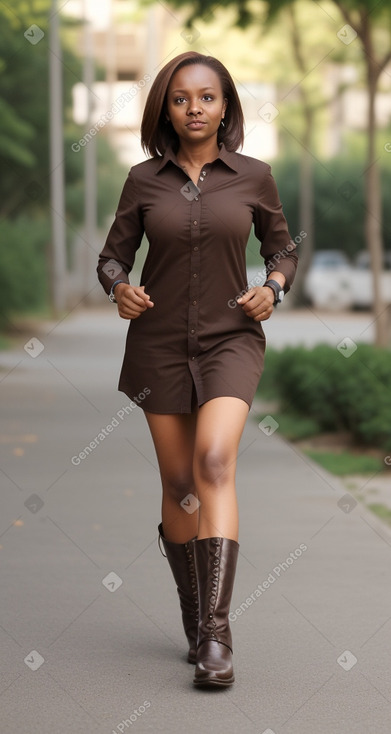 Tanzanian 45 years female with  brown hair