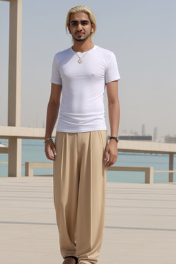 Qatari adult male with  blonde hair