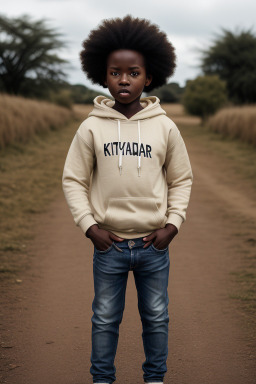 Kenyan infant boy with  blonde hair