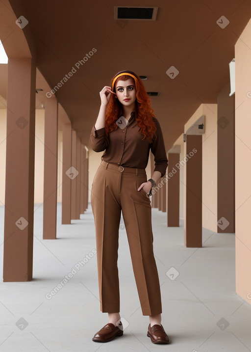 Kuwaiti adult female with  ginger hair