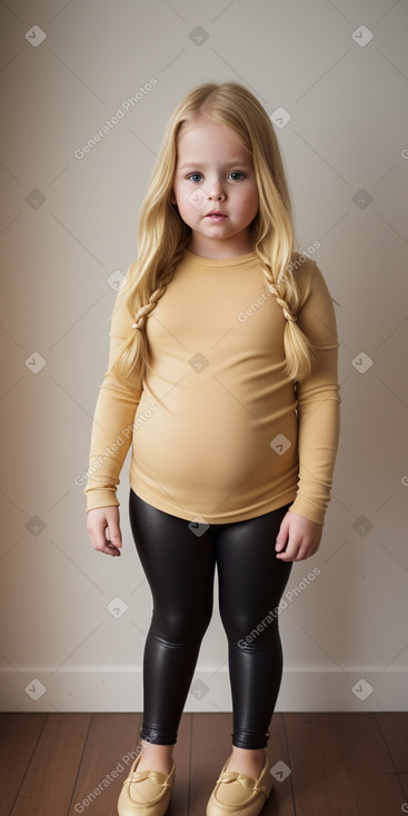 Child female with  blonde hair