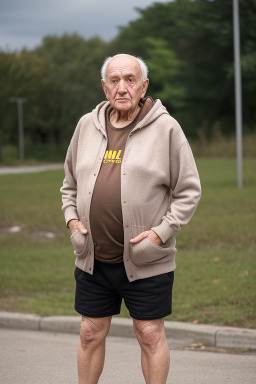 Macedonian elderly male with  brown hair