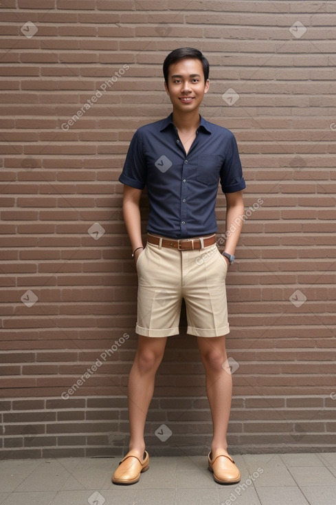 Singaporean adult male with  brown hair