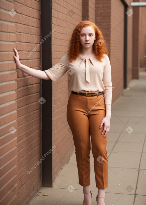 African american young adult female with  ginger hair