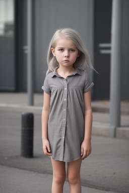 Dutch child girl with  gray hair