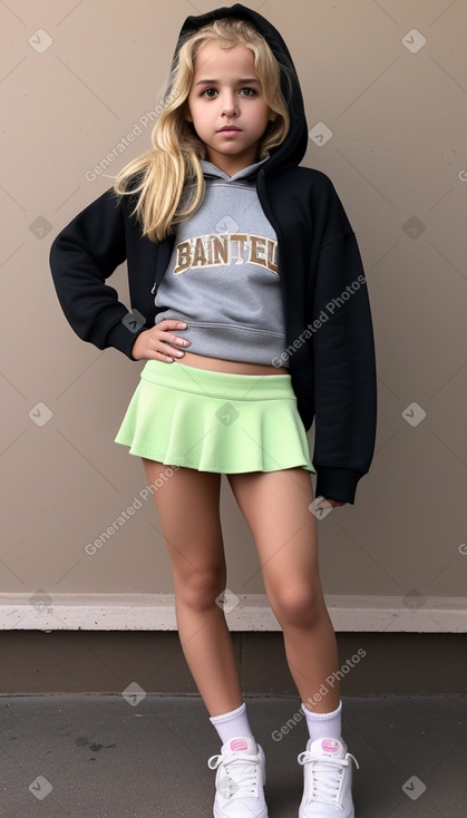 Jordanian child girl with  blonde hair