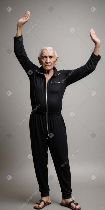 Paraguayan elderly male with  black hair