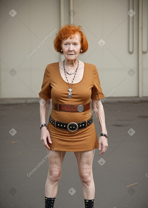 African elderly female with  ginger hair