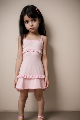 Brazilian infant girl with  black hair