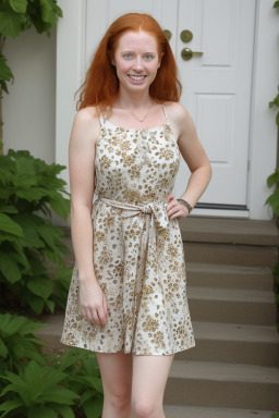 Caucasian adult female with  ginger hair