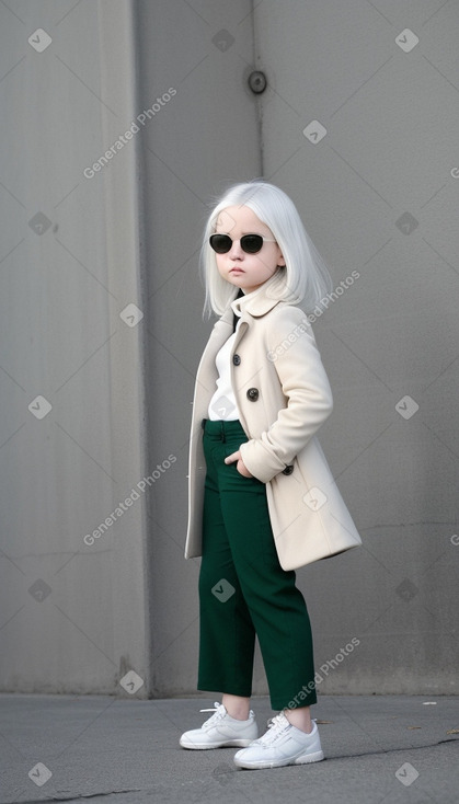 Irish infant girl with  white hair