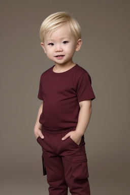 Chinese infant boy with  blonde hair