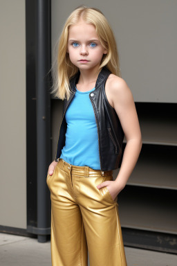 Child girl with  blonde hair