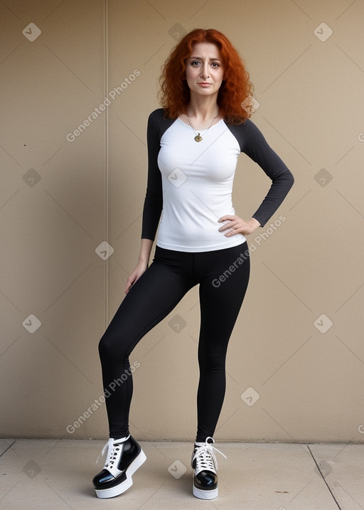 Turkish 45 years female with  ginger hair