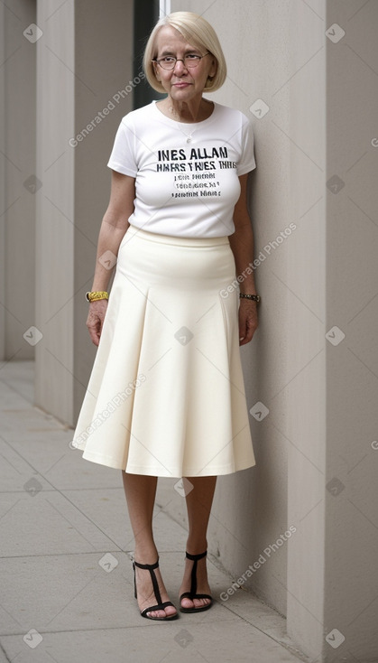 Elderly female with  blonde hair