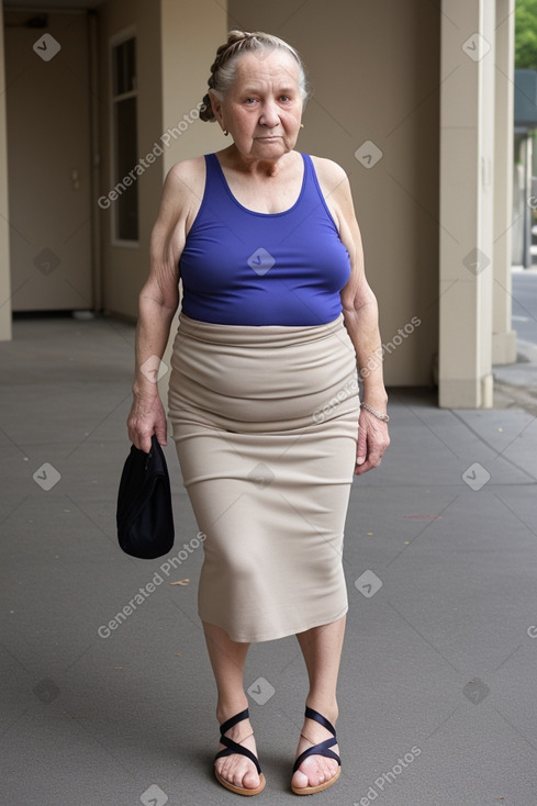 Caucasian elderly female 