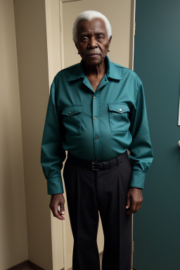 African american elderly male with  black hair