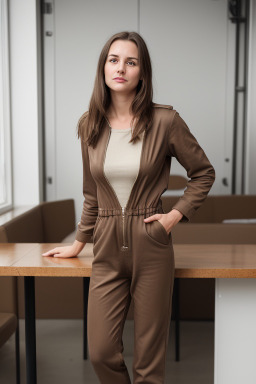 Swiss adult female with  brown hair