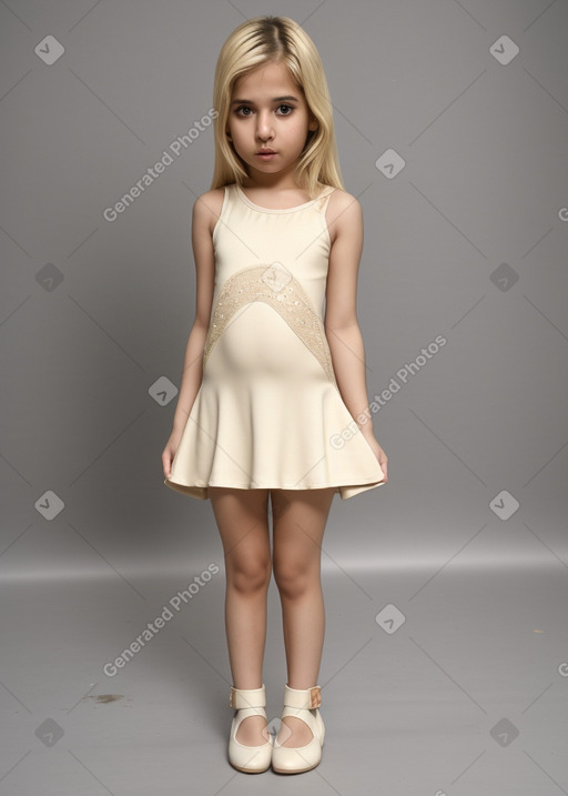 Bahraini infant girl with  blonde hair