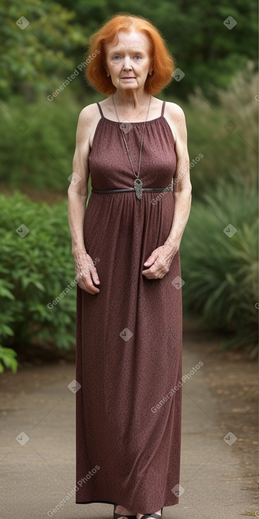 Irish elderly female with  ginger hair