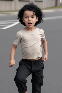 Finnish child boy with  black hair