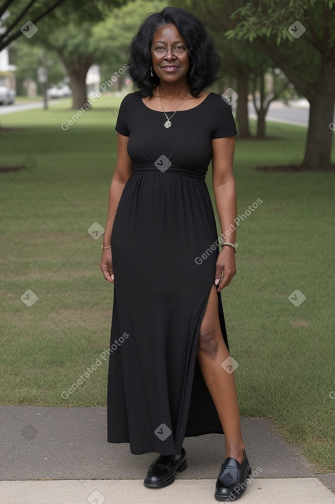 African american 45 years female with  black hair