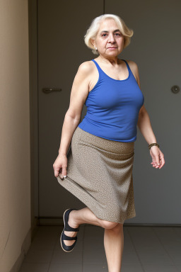 Iranian elderly female with  blonde hair