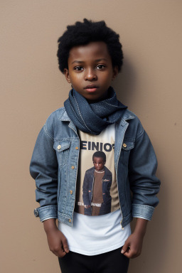 Nigerian child male with  black hair