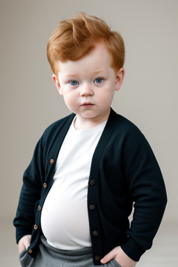 Danish infant boy with  ginger hair