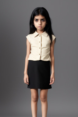 Yemeni child girl with  black hair