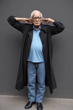 Peruvian elderly male with  black hair