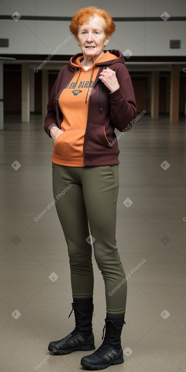 Irish elderly female with  ginger hair