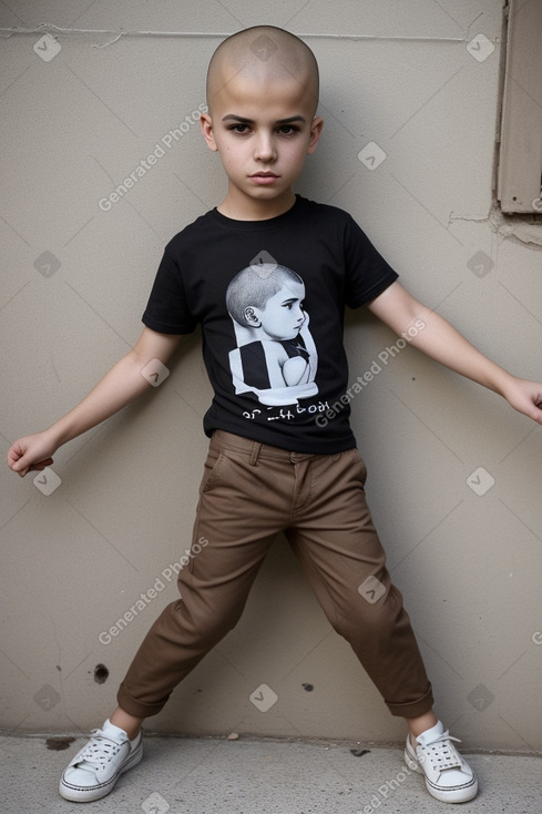 Greek child boy with  brown hair