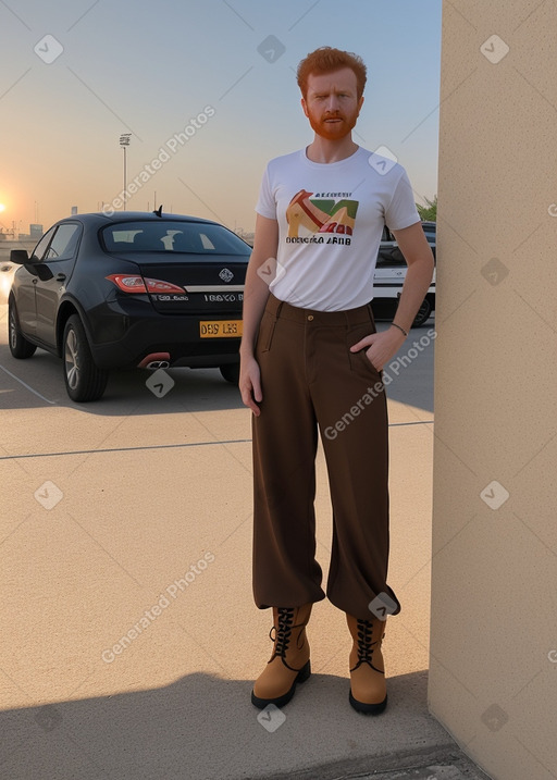 Kuwaiti adult male with  ginger hair