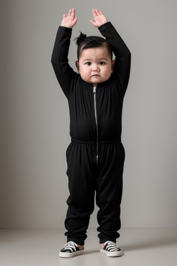 Uzbek infant boy with  black hair