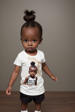 Kenyan infant boy with  brown hair