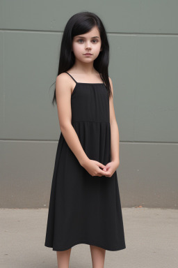 Polish child girl with  black hair