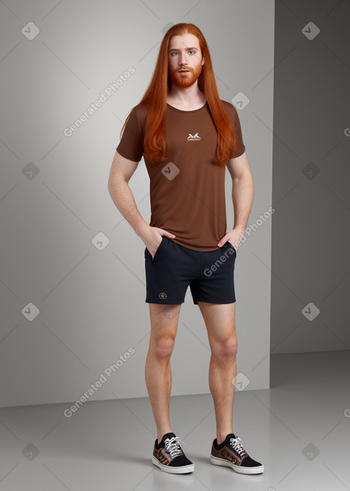 Arab adult male with  ginger hair