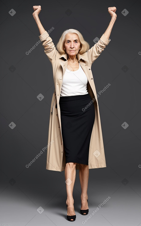 Jordanian elderly female with  blonde hair