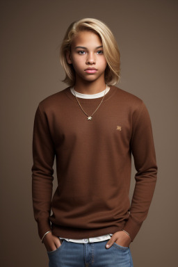 Teenager boy with  blonde hair