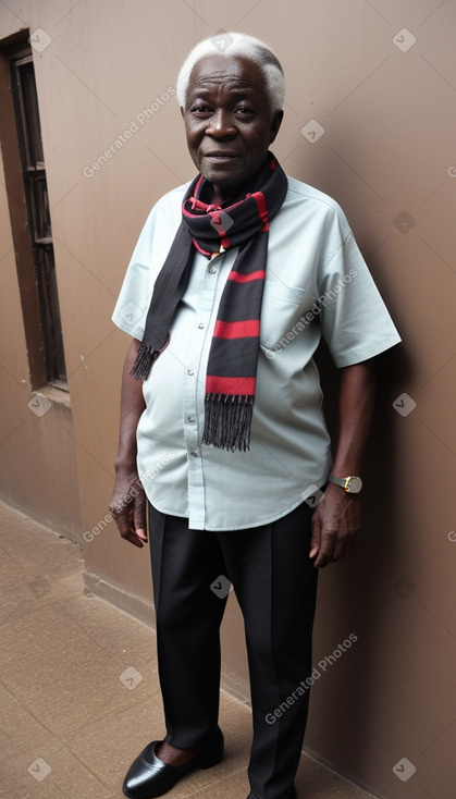 Ghanaian elderly male with  black hair