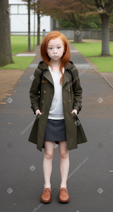 Japanese child female with  ginger hair